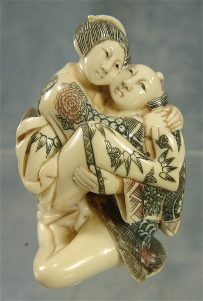 Appraisal: This item will only be shipped domestically Carved elephant ivory