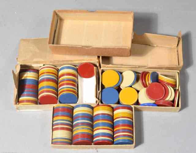 Appraisal: Boxes of American Poker ChipsBy J S Winner assorted four