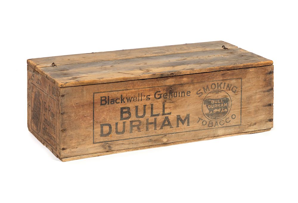 Appraisal: Bull Durham Wooden General Store Crate Good original condition Please