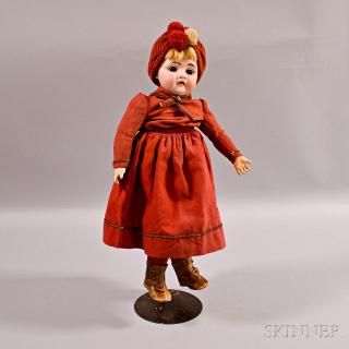 Appraisal: Kestner Bisque Head Doll Germany th century with socket head