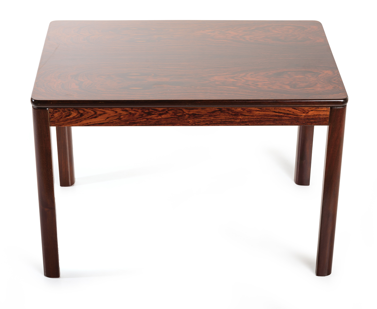 Appraisal: MID CENTURY ROSEWOOD SIDE TABLE Denmark c s h x