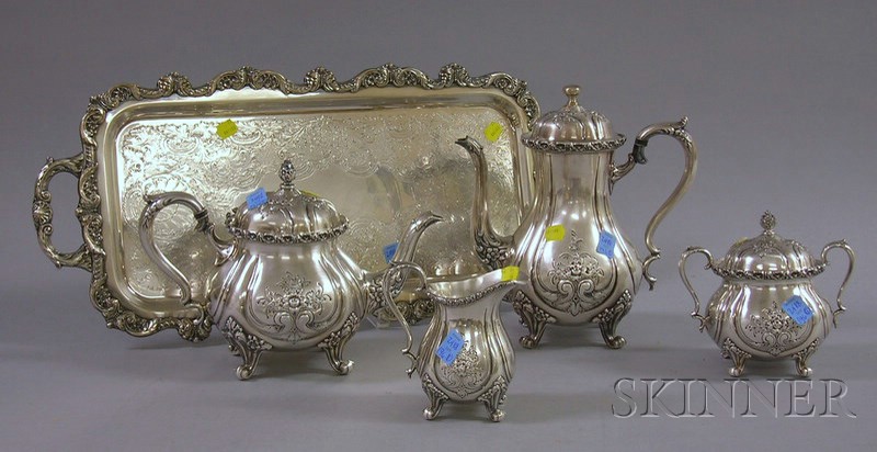 Appraisal: Five-Piece Wilcox International Silver Plated Tea and Coffee Set Du