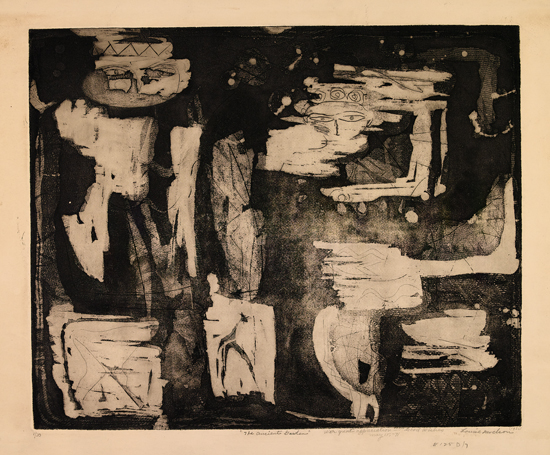 Appraisal: LOUISE NEVELSON The Ancient Garden Etching and aquatint on cream