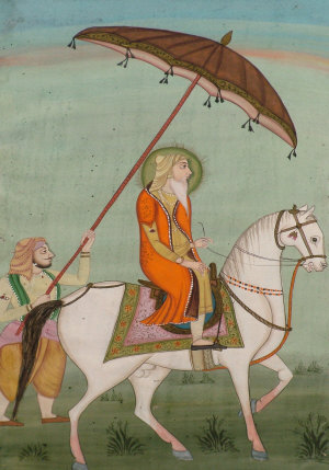 Appraisal: A Sikh Miniature Painting th Century depicting a Holy Man