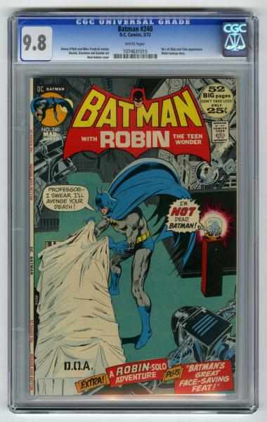 Appraisal: Batman CGC D C Comics Click for full description