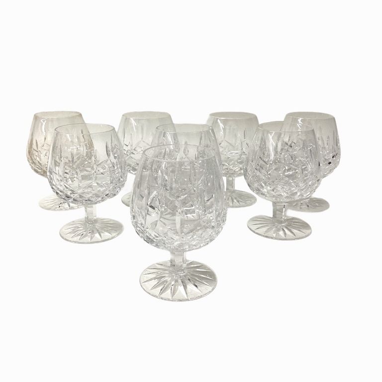 Appraisal: Waterford Crystal Lismore Brandy Snifters Waterford Crystal Lismore Brandy Snifters