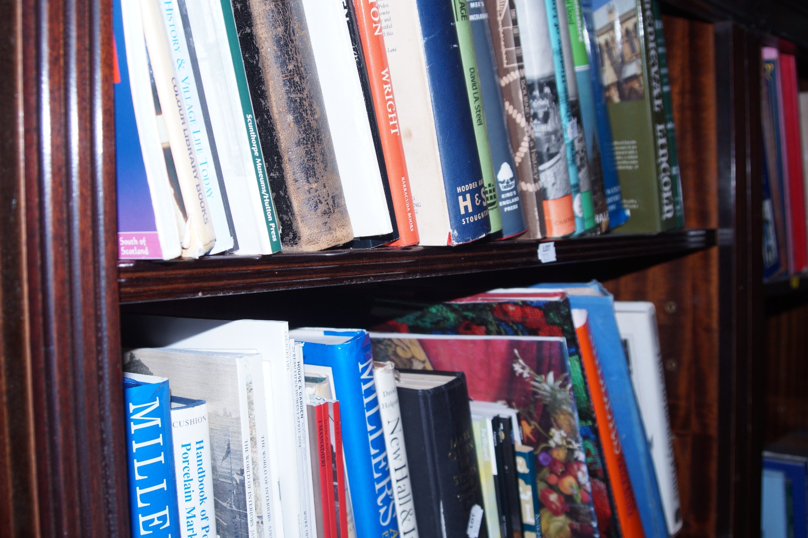 Appraisal: Reference books including Spode Derby Porcelain etc shelves