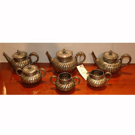 Appraisal: Meriden B Co Silver Plated Six-Piece Tea and Coffee Service