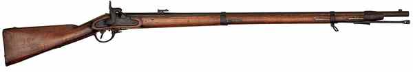 Appraisal: European Rifled-Musket caliber '' octagonal-to-round barrel three barrel bands Walnut