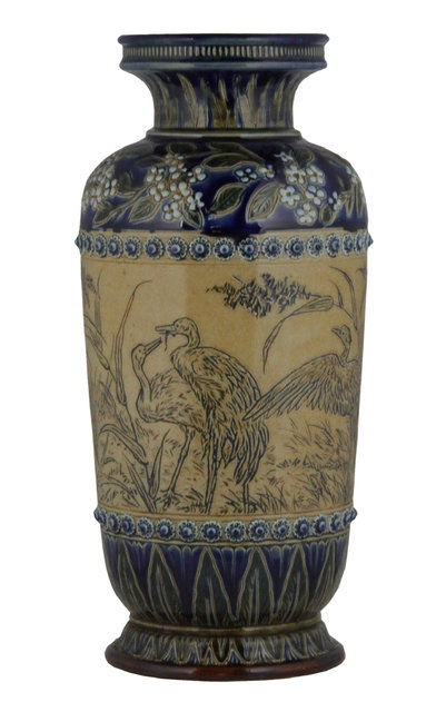 Appraisal: A Doulton Lambeth vase by Florence Barlow dated sgraffito decorated