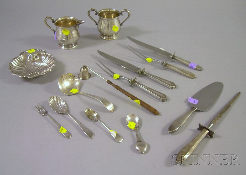 Appraisal: Group of Sterling Silver Flatware and Serving Items including a