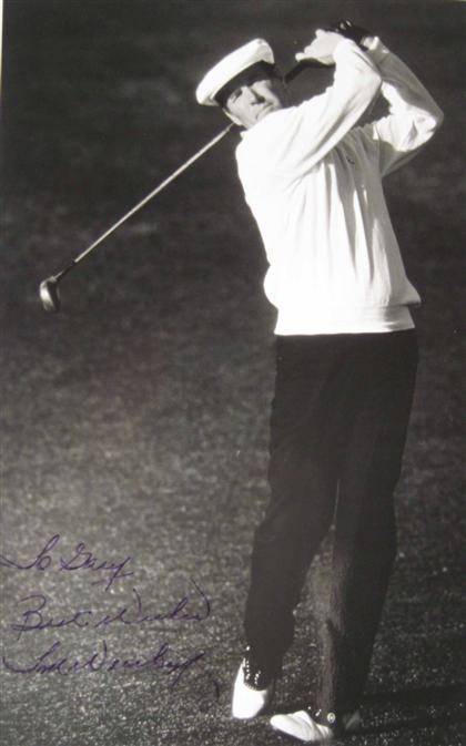 Appraisal: pieces Photographs Signed - Golfers - ca - Paul Azinger