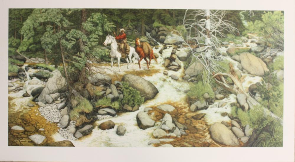 Appraisal: BEV DOOLITTLE California born offset lithograph The Forest Has Eyes