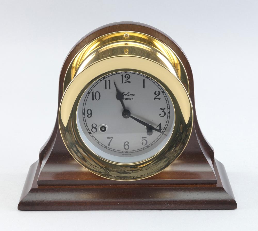 Appraisal: CHELSEA SHIP'S BELL CLOCK DIAL DIAMETER TOTAL HEIGHT WIDTH DEPTH