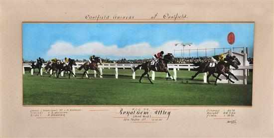 Appraisal: FINISH PHOTOGRAPH OF THE CAULFIELD GUINEAS WON BY ROYAL GEM