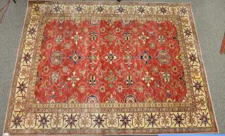 Appraisal: Caucasian style Oriental carpet late th century ' x '