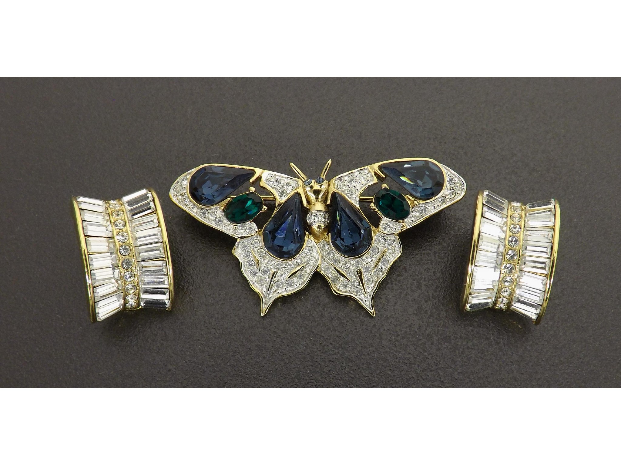 Appraisal: Carolee - butterfly costume brooch mm wide Attwood Sawyer -