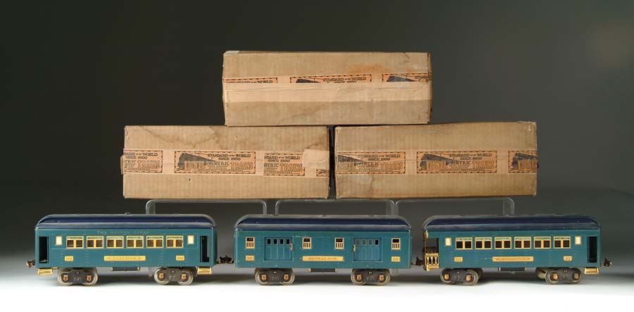 Appraisal: SET OF LIONEL STANDARD GAUGE PASSENGER CARS WITH ORIGINAL BOXES