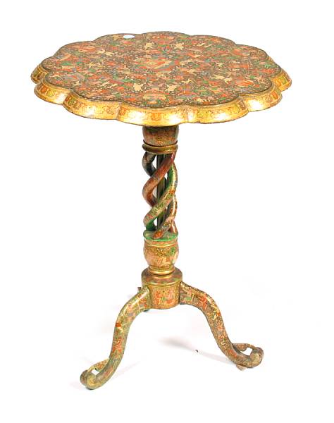 Appraisal: An Anglo Indian tea table th century height in diameter