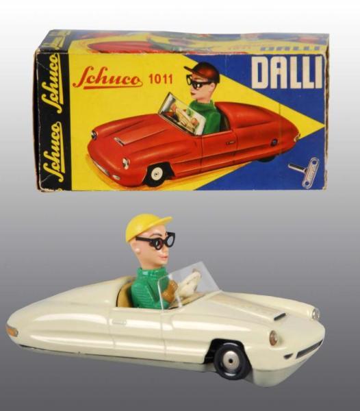 Appraisal: Tin Schuco White No Dalli Car Toy Description German Working