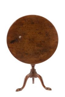 Appraisal: Round Tilt Top Queen Anne Style Table th century Queen