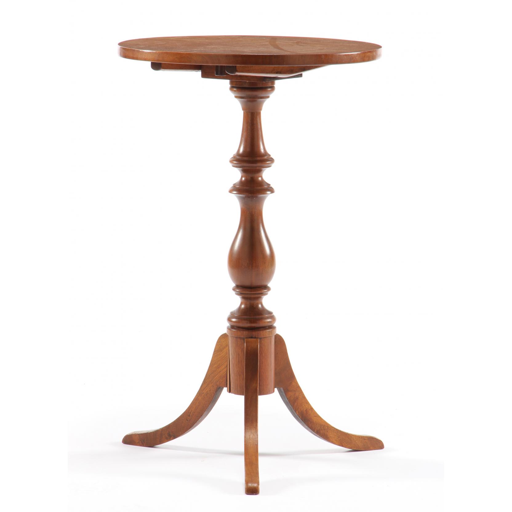 Appraisal: Southern Tilt Top Candlestand NC or VA circa walnut circular