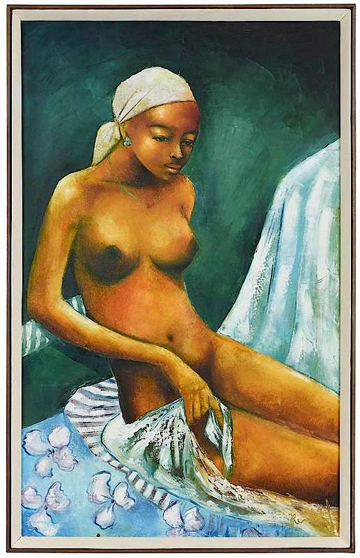 Appraisal: Jean-Ren J r me Haitian - Nude signed lower right