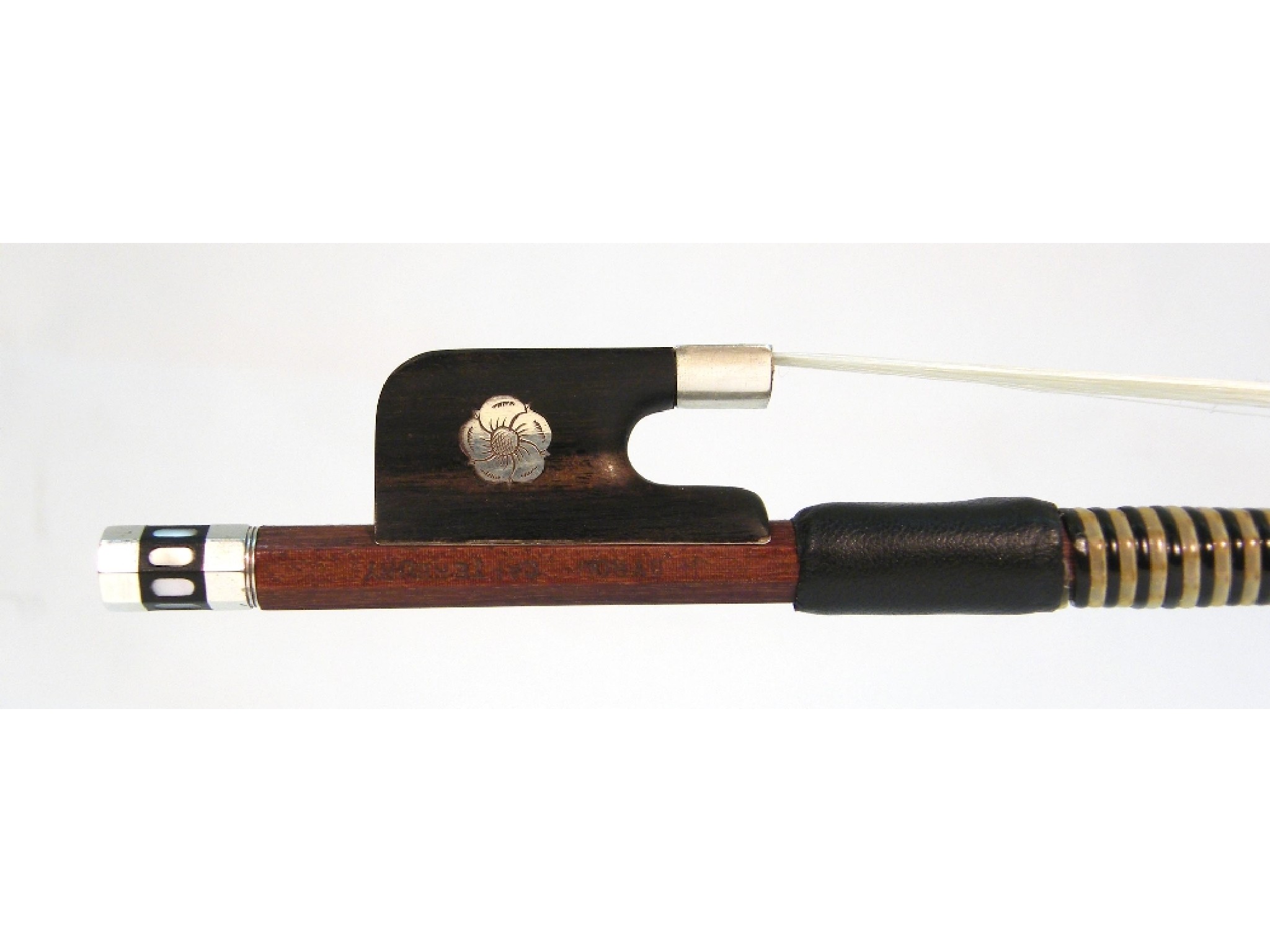 Appraisal: English viola bow by and stamped H Byrom Canterbury the