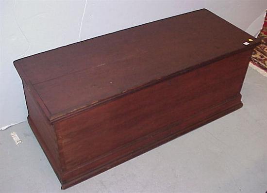 Appraisal: th C lift top blanket chest molded edges at lid