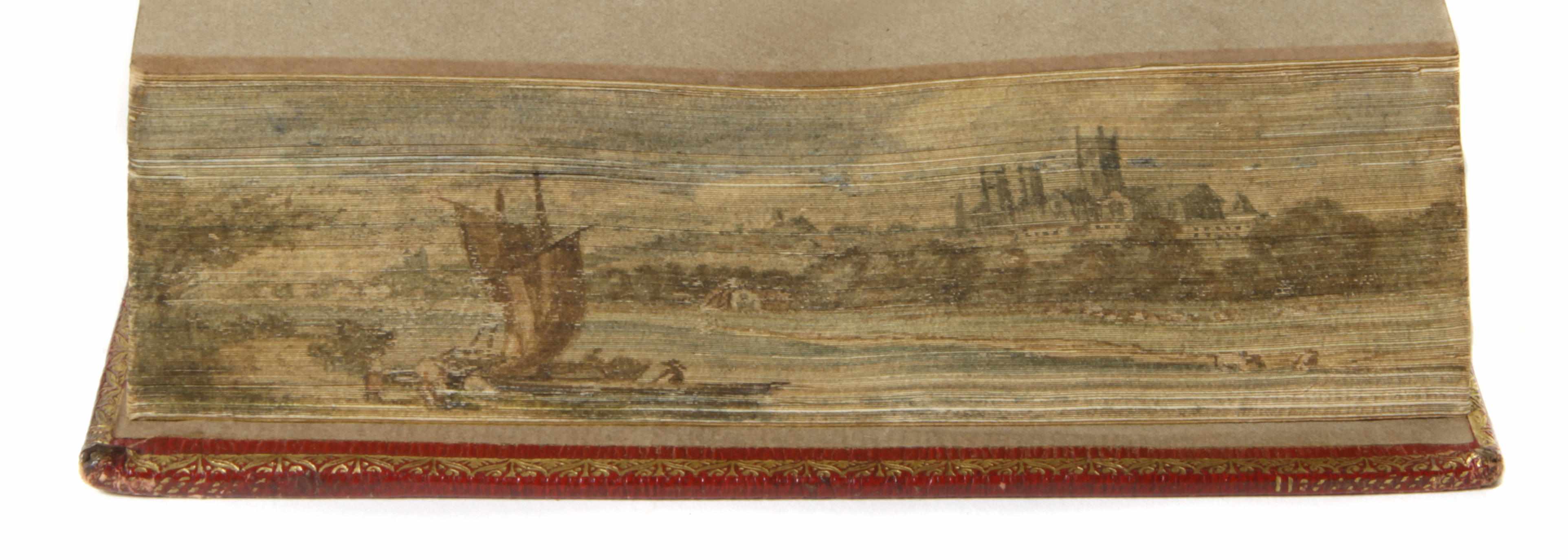 Appraisal: FORE-EDGE PAINTING Hervey James Meditations and Contemplations London mo Red