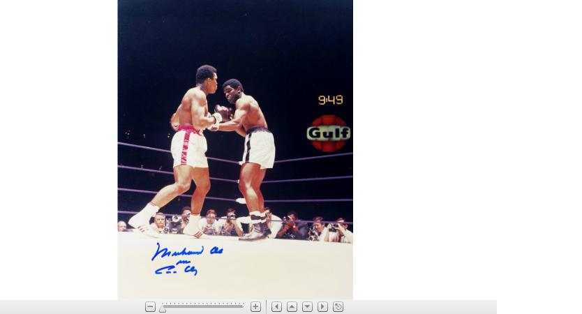 Appraisal: MUHAMMAD ALI Photograph Signed by Ali Muhammad Ali aka Cassius