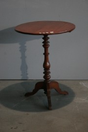 Appraisal: An Australian Colonial cedar circular topped pedestal wine table on