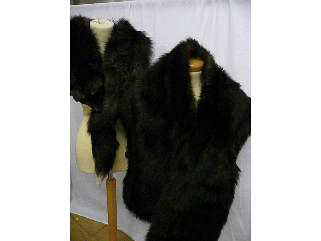 Appraisal: One fur stole and one fox fur