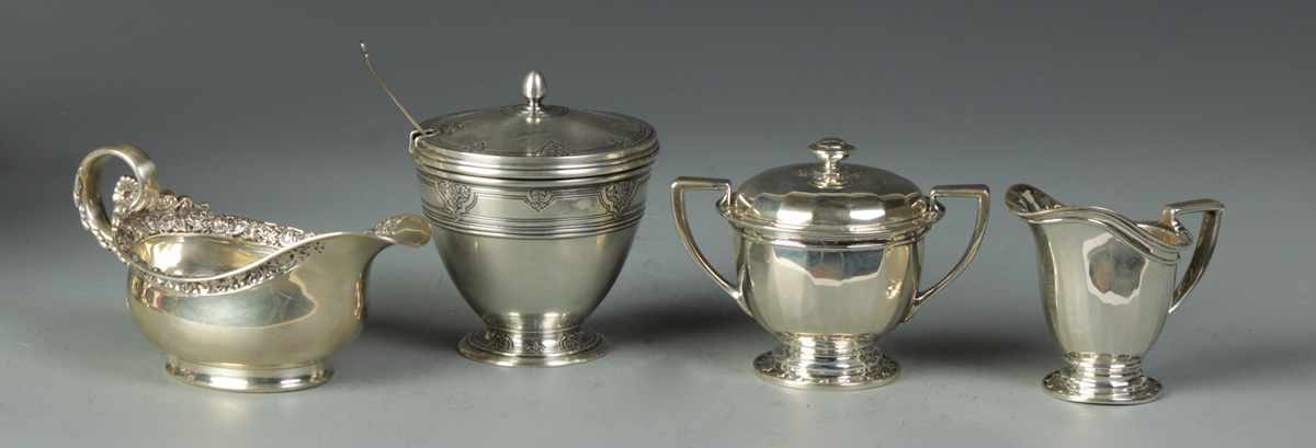 Appraisal: Pieces of Tiffany Co Sterling Gravy Boat Sugar Bowls Pieces