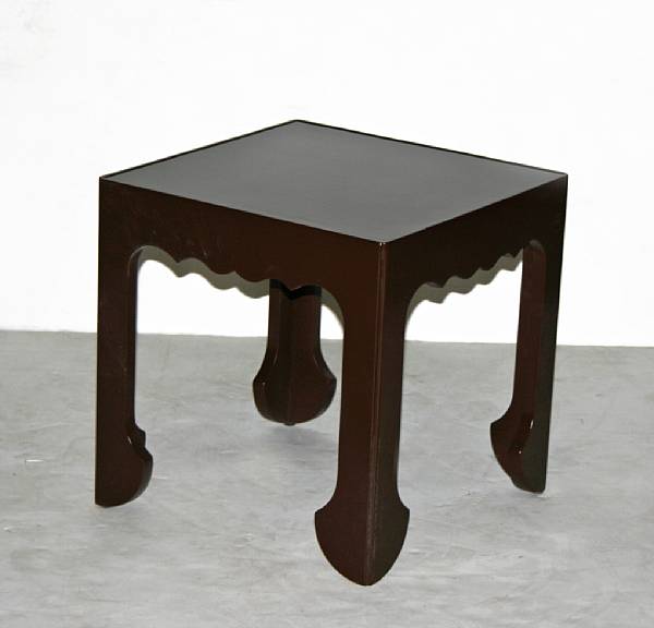 Appraisal: A pair of 'Java' lacquer side tables height in diameter