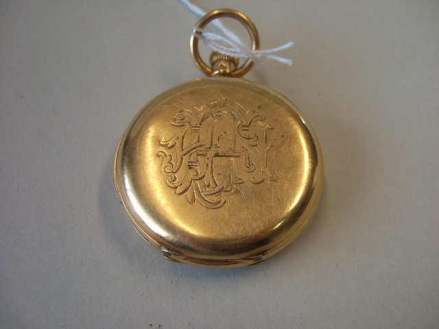 Appraisal: A gentleman's ct gold cased keyless wind minute repeating hunting