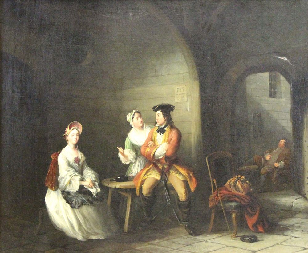 Appraisal: GILBERT STUART NEWTON ENGLISH - Oil on Canvas A Scene