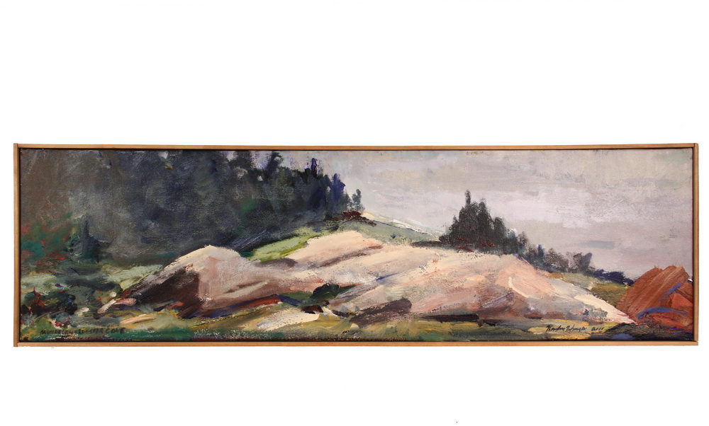 Appraisal: THEODORE TIHANSKY Contemporary Maine - Monhegan Lobster Cove oil on