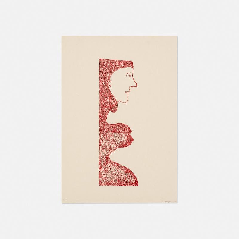 Appraisal: Louise Bourgeois Pregnant Caryatid Louise Bourgeois Pregnant Caryatid lithograph on