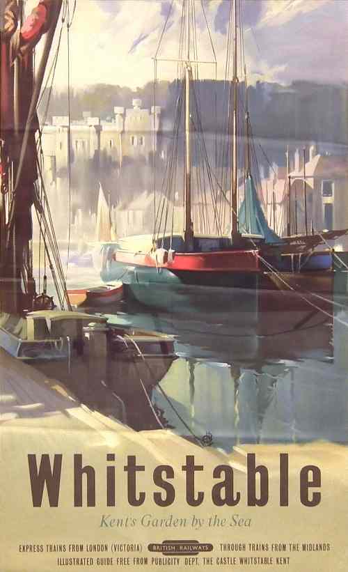 Appraisal: A th Century B R Southern Region poster - ''Whitstable