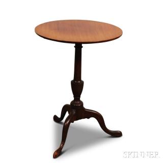 Appraisal: Queen Anne Mahogany Tilt-top Candlestand North Shore Massachusetts th century