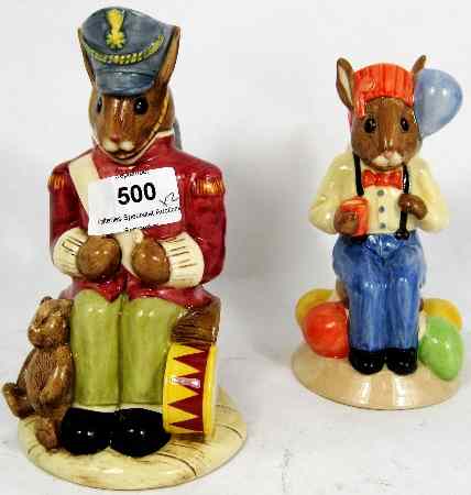 Appraisal: Royal Doulton Bunnykins Toby Jugs Party TimeDB And Toy Soldier