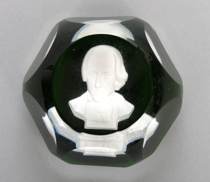 Appraisal: Baccarat Paperweight Andrew Jackson sulphide glass paperweight made by Baccarat