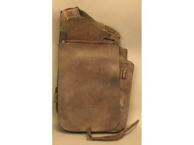 Appraisal: One Pair of saddle bags marked Perkins and Campbell U