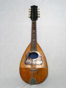 Appraisal: A Marcelli mandolin with bone thumb screws and tortoiseshell and