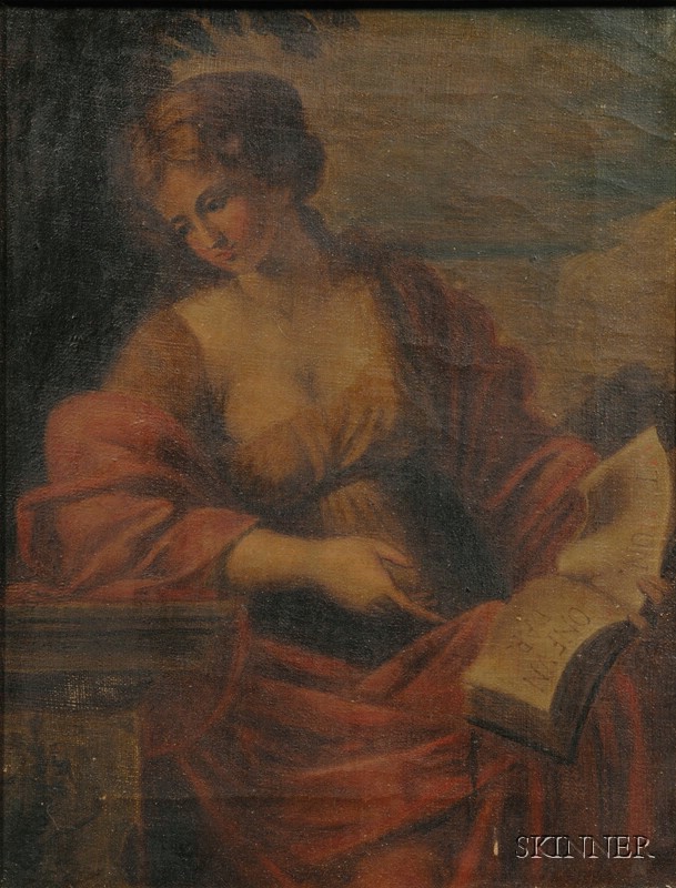 Appraisal: After Giovanni Francesco Romanelli Italian - The Cumaean Sybil Unsigned