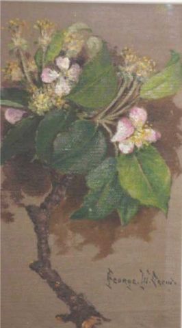 Appraisal: DREW George W O B of Flowering Branch Signed lower