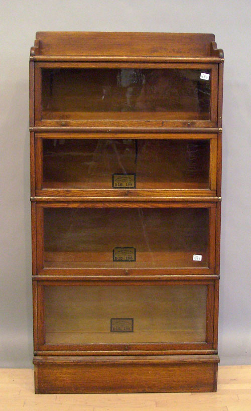 Appraisal: Globe-Wernicke stacking bookcase h w