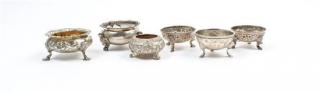 Appraisal: A Collection of Six Silver Salts Various Makers A Collection