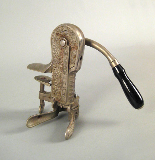 Appraisal: Champion steel table mount corkscrew early th c h together